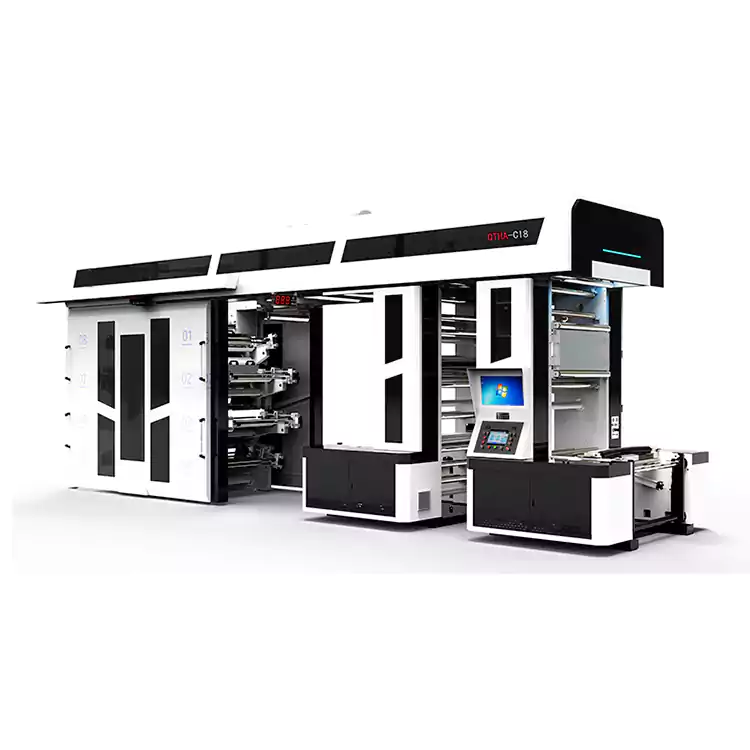 8 Colors Flexographic Printing Presses Customized for Shopping Bag Printing