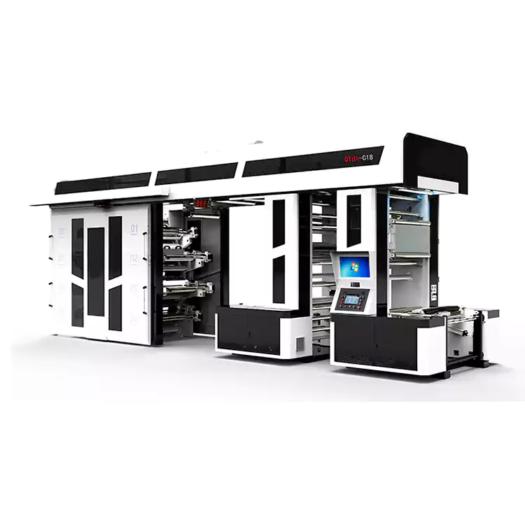 8 Colors High-speed Semi-servo Drive Central Impression Flexographic Printing Machine