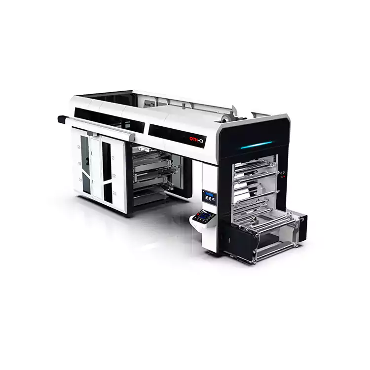 Central Drum Flexographic 6 ສີ Plastic Flexo ເຄື່ອງຈັກການພິມ