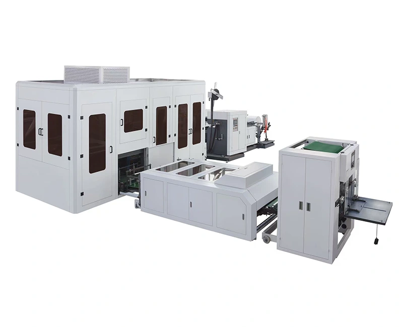 Ultrasonic ທີ່ບໍ່ແມ່ນແສ່ວ D-Cut ແລະເຄື່ອງເຮັດຖົງປະເພດກ່ອງ